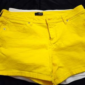 Size 14 yellow shorts